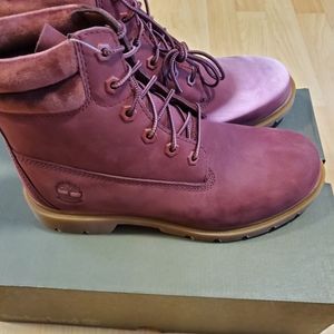 NEW Timberland ladies Boots Burgundy size 8-8.5